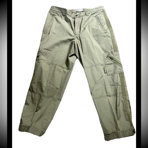 Columbia Pants - COLUMBIA Women’s Cargo Lightweight Olive Green Capri Pants - Khaki Sz 8